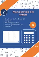 Aperçu - Feuilles d'exercices - Multiplication des entiers | mathématiques | 26 colonnes - Page de couverture