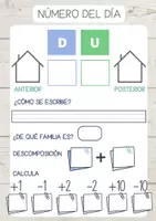 Vista previa - Hojas de trabajo - Cuaderno Matemáticas con numeración del 1-40 - página 2
