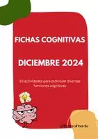 Vista previa - Hojas de trabajo - Cuadernillo de fichas cognitivas Diciembre 2024 - Portada