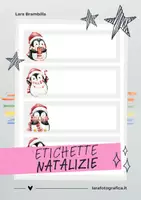 anteprima - Materiale per pittura e bricolage - ETICHETTE PERSONALIZZABILI TEMA NATALE - Pagina di copertina