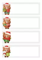 anteprima - Materiale per pittura e bricolage - ETICHETTE PERSONALIZZABILI TEMA NATALE - Pagina 3