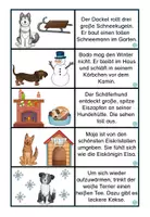 Vorschau - Stationenlernen - Lesedomino Hunde im Winter - Seite 2
