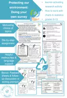 Vorschau - Arbeitsblätter - Survey project: Ecological challenges, environmental protection & sustainability - Deckblatt