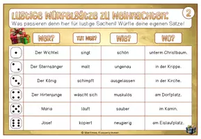 Vorschau - Arbeitsblätter - Würfelsätze zum Thema Weihnachten - Seite 3