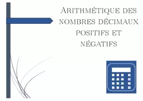 Aperçu - Feuilles d'exercices - Nombres décimaux positifs et négatifs | mathématiques | ensemble promotionnel - Page 1