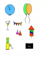 Vorschau - Bildkarten - Sketchnotes Neues Jahr- Año Nuevo - Seite 2