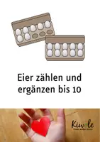 Vorschau - Arbeitsblätter - Eier zählen und ergänzen bis 10 - Deckblatt