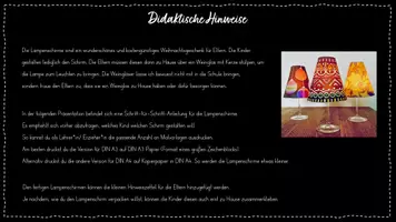 Vorschau - Unterrichtsreihen - Basteln zu Weihnachten: Weihnachtsgeschenk für Eltern (Lampenschirme) - Seite 2