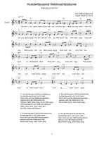 Vorschau - Arbeitsblätter - Hunderttausend Weihnachtsbäume - Lied - Seite 2