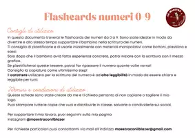 anteprima - Flashcard - Numeri 0-9 su strada - Pagina di copertina