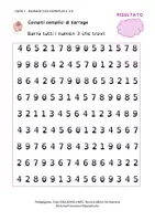 anteprima - Esercizi - Barriage numeri da 0 a 9 con font DYSLEXIA - Pagina 2