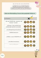Vorschau - Test - Einschätzungsbogen Gewaltfreie Kommunikation Sprache des Herzens Soziales Lernen - Seite 2