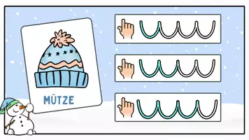 Vorschau - Arbeitsblätter - Interaktive PDF Silben schwingen Winter Wortschatz Klasse 1, Vorschule - Seite 2