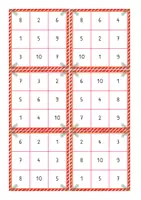 Vorschau - Spiele - Bingo Karten Weihnachten Zahlenraum 10 - Seite 1