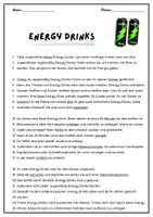 Vorschau - Arbeitsblätter - Text der Woche: Energy Drinks - Seite 1