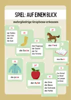 Vorschau - Spiele - Spiel "Auf einem Blick": Mehrgliedrige Grapheme erkennen - Deckblatt