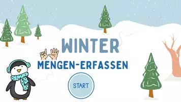 Vorschau - Spiele - Interaktive PDF Mengen ZR 10 Winter Klasse 1, Vorschule, Förderunterricht - Seite 1
