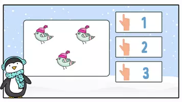 Vorschau - Spiele - Interaktive PDF Mengen ZR 10 Winter Klasse 1, Vorschule, Förderunterricht - Seite 2
