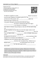 Vorschau - Arbeitsblätter - Arbeitsblätter zum Thema "Bigfoot" + Lösung & MP3 + - Deckblatt