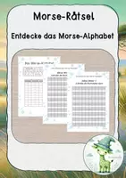 Vorschau - Arbeitsblätter - Morse-Rätsel für Konzentration und optisches Gedächtnis - Seite 1
