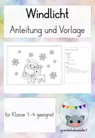 Vorschau - Mal- und Bastelvorlagen - Windlicht prickeln und nähen - Deckblatt