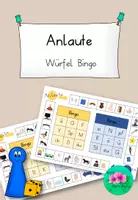 Vorschau - Spiele - Würfel Bingo Anlaute - Laut-Buchstaben Zuordnung spielerisch festigen - Deckblatt