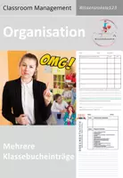 Vorschau - Lehrpläne/Lehrermaterial - Organisation Klassenbucheinträge - Deckblatt