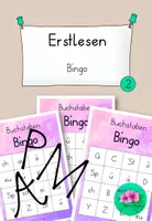 Vorschau - Spiele - Bingo weitere Buchstaben und Buchstabenkombinationen - Deckblatt
