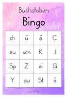 Vorschau - Spiele - Bingo weitere Buchstaben und Buchstabenkombinationen - Seite 1
