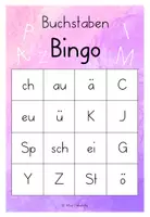Vorschau - Spiele - Bingo weitere Buchstaben und Buchstabenkombinationen - Seite 2