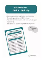 Vorschau - Poster - Erik H. Erikson - Fachbegriffe (Poster/Klettaktivität) - Deckblatt