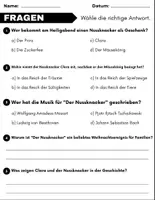 Vorschau - Arbeitsblätter - Der Nussknacker: Leseverständnis und Kreuzworträtsel mit Antworten für die 3. Klasse, 4. Klasse. - Seite 2