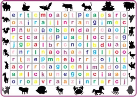 Vista previa - Hojas de trabajo - Encuentra los nombes de los animales - página 3