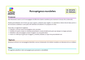 Vista previa - Tarjetas / Manipulativos - Marcapáginas navideños para regalar - página 1