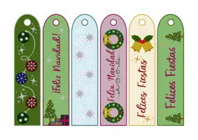 Vista previa - Tarjetas / Manipulativos - Marcapáginas navideños para regalar - página 2