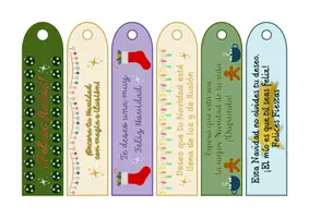 Vista previa - Tarjetas / Manipulativos - Marcapáginas navideños para regalar - página 3