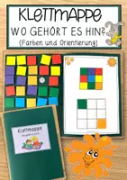 Vorschau - Anderer Materialtyp - Klettmappe – Wo gehört es hin? (Farben und Orientierung) - Deckblatt
