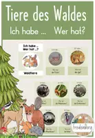 Vorschau - Spiele - Tiere des Waldes - Ich habe ...! Wer hat? - Deckblatt