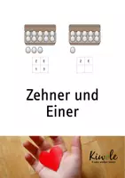 Vorschau - Arbeitsblätter - Einführung Zehner und Einer (Eierkarton und Eier) - Deckblatt