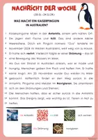 Vorschau - Arbeitsblätter - Nachricht der Woche - KW47 2024: Kaiserpinguin Gus - Seite 2