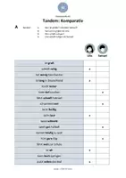 Vorschau - Arbeitsblätter - A2 Komparativ: Tandem / Sprechübung (DaZ/DaF) - Deckblatt