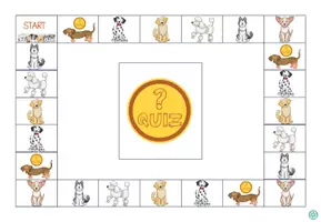 Vorschau - Stationenlernen - Hunde Brettspiel mit Quiz Hundewissen Grundschule Sachunterricht Schulhund - Seite 3