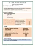 Vista previa - Unidades / Secuencias / Situaciones de Aprendizaje - SdA - LOS 12 TRABAJOS DE HÉRCULES (JUEGOS OLÍMPICOS) - Portada