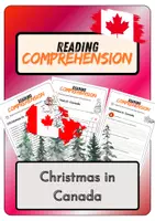 Vorschau - Arbeitsblätter - Reading Comprehension - Christmas in Canada + Solutions - Deckblatt