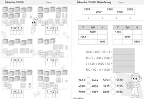 Vorschau - Arbeitsblätter - Zahlenraum 10.000 | Klasse 4 - Seite 2