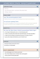 Vorschau - Merkblätter - Deutsch: Inhaltsangabe - Merkblatt und interaktive Vorlage - Seite 1