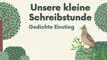 Vorschau - Stundenentwürfe - Gedichte Einstieg - Teil 1 - Schreiben - Deutsch - Deckblatt