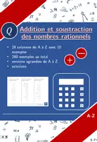 Aperçu - Feuilles d'exercices - Addition et soustraction des nombres rationnels | mathématiques | 26 colonnes - Page de couverture