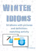 Vista previa - Hojas de trabajo - Commonly used Winter Idioms - Portada