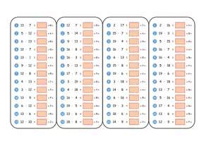 Vorschau - Aufgabenkarten - 🖍️ 28 Einmaleins-Bögen zum Laminieren & Üben (großes 1x1) - Seite 1